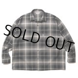 COOTIE PRODUCTIONS/R/C Ombre Check L/S Shirt（Black）［オンブレチェックシャツ-23春夏］