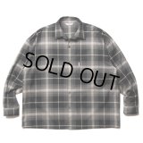 COOTIE PRODUCTIONS/R/C Ombre Check L/S Shirt（Black）［オンブレチェックシャツ-23春夏］