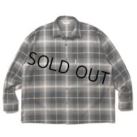 COOTIE PRODUCTIONS/R/C Ombre Check L/S Shirt（Black）［オンブレチェックシャツ-23春夏］