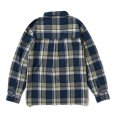 画像2: ROUGH AND RUGGED/WALKEN（BLUE CHECK） 【30%OFF】［タイプライターチェックシャツ-23春夏］ (2)