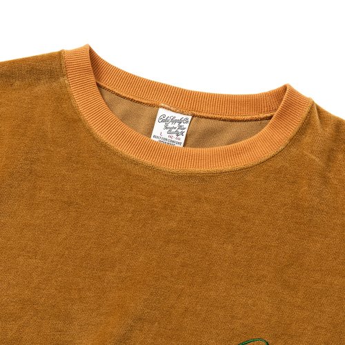 他の写真2: CALEE/CALEE Logo velour wide shilhouette s/s cutsew（Mustard） 【40%OFF】［ベロアワイドシルエットT-23春夏］