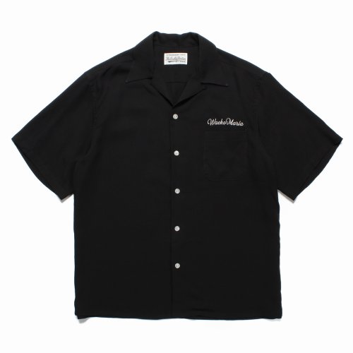 他の写真1: WACKO MARIA/50'S OPEN COLLAR SHIRT（BLACK）［50'Sオープンカラーシャツ-23春夏］