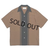 WACKO MARIA/TWO TONE 50'S OPEN COLLAR SHIRT（BROWN）［2トーン50'Sオープンカラーシャツ-23春夏］