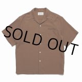 WACKO MARIA/50'S OPEN COLLAR SHIRT（BROWN）［50'Sオープンカラーシャツ-23春夏］