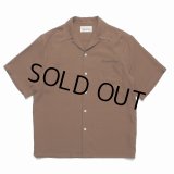 WACKO MARIA/50'S OPEN COLLAR SHIRT（BROWN）［50'Sオープンカラーシャツ-23春夏］