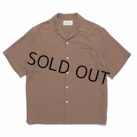 WACKO MARIA/50'S OPEN COLLAR SHIRT（BROWN）［50'Sオープンカラーシャツ-23春夏］