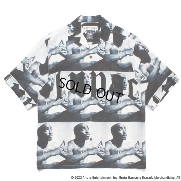 画像1: WACKO MARIA/2PAC / HAWAIIAN SHIRT（WHITE）［ハワイアンシャツ-23春夏］