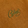 画像3: CALEE/CALEE Logo velour wide shilhouette s/s cutsew（Mustard） 【40%OFF】［ベロアワイドシルエットT-23春夏］ (3)