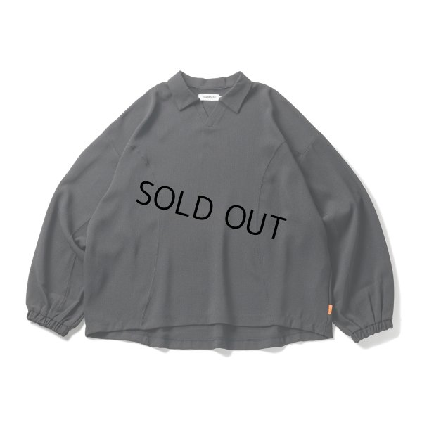 画像1: TIGHTBOOTH/PIN HEAD LS OPEN SHIRT（Black）［ピンヘッドオープンシャツ-23春夏］