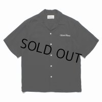 WACKO MARIA/50'S OPEN COLLAR SHIRT（BLACK）［50'Sオープンカラーシャツ-23春夏］