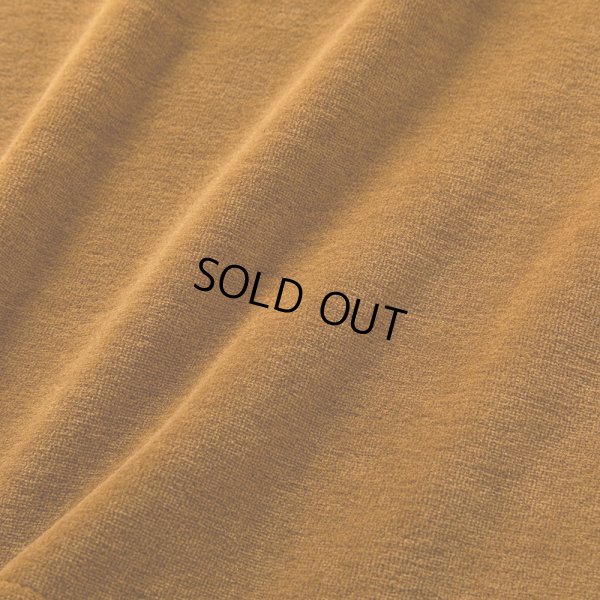 画像4: CALEE/CALEE Logo velour wide shilhouette s/s cutsew（Mustard） 【40%OFF】［ベロアワイドシルエットT-23春夏］