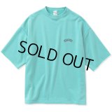 CALEE/Aeroknot CALEE arch logo wide silhouette S/S cutsew（Turquoise Blue）［ワイドシルエットカットソー-23春夏］