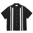 画像1: WACKO MARIA/TWO TONE 50'S OPEN COLLAR SHIRT（BLACK）［2トーン50'Sオープンカラーシャツ-23春夏］ (1)