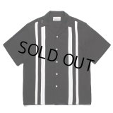 WACKO MARIA/TWO TONE 50'S OPEN COLLAR SHIRT（BLACK）［2トーン50'Sオープンカラーシャツ-23春夏］