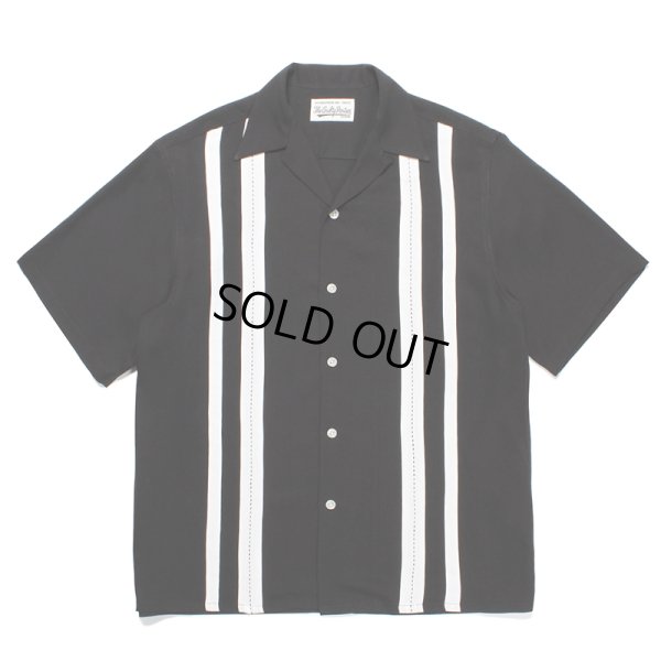 画像1: WACKO MARIA/TWO TONE 50'S OPEN COLLAR SHIRT（BLACK）［2トーン50'Sオープンカラーシャツ-23春夏］