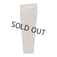 WACKO MARIA/PLEATED TROUSERS（TYPE-2）（IVORY）［ワンタックスラックス(TYPE-2)-23春夏］
