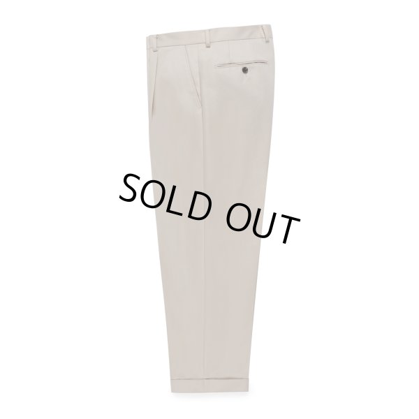 画像1: WACKO MARIA/PLEATED TROUSERS（TYPE-2）（IVORY）［ワンタックスラックス(TYPE-2)-23春夏］