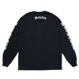 画像2: PORKCHOP/O.E.POCKET L/S TEE（BLACK）［プリント長袖ポケT-23春夏］ (2)