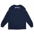 画像2: PORKCHOP/O.E.POCKET L/S TEE（NAVY）［プリント長袖ポケT-23春夏］ (2)