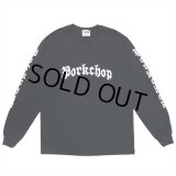 PORKCHOP/O.E.POCKET L/S TEE（BLACK）［プリント長袖ポケT-23春夏］