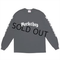 PORKCHOP/O.E.POCKET L/S TEE（BLACK）［プリント長袖ポケT-23春夏］