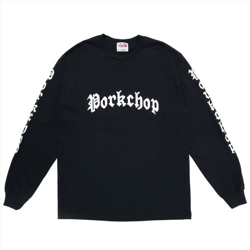 他の写真1: PORKCHOP/O.E.POCKET L/S TEE（BLACK）［プリント長袖ポケT-23春夏］