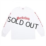 PORKCHOP/O.E.POCKET L/S TEE（WHITE）［プリント長袖ポケT-23春夏］