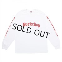 PORKCHOP/O.E.POCKET L/S TEE（WHITE）［プリント長袖ポケT-23春夏］