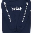 画像3: PORKCHOP/O.E.POCKET L/S TEE（NAVY）［プリント長袖ポケT-23春夏］ (3)