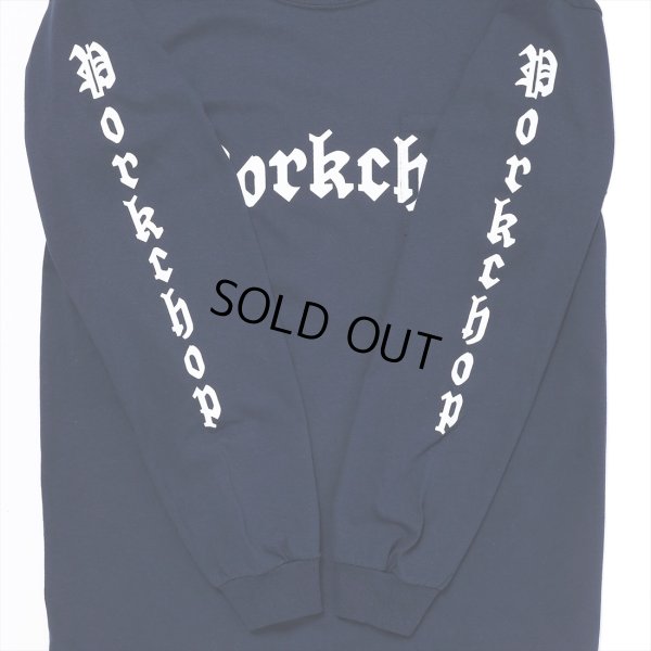 画像3: PORKCHOP/O.E.POCKET L/S TEE（NAVY）［プリント長袖ポケT-23春夏］