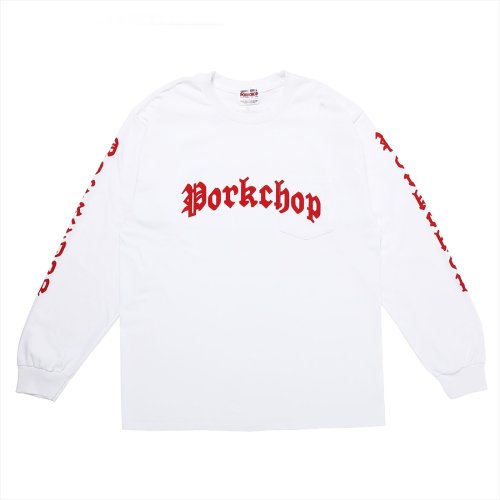 他の写真1: PORKCHOP/O.E.POCKET L/S TEE（WHITE）［プリント長袖ポケT-23春夏］