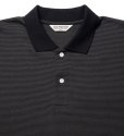 画像2: COOTIE PRODUCTIONS/Open End Yarn Border S/S Polo（Black/Gray）［ボーダーポロ-23春夏］ (2)