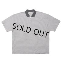 COOTIE PRODUCTIONS/Open End Yarn Border S/S Polo（Black/White）［ボーダーポロ-23春夏］