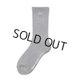 COOTIE PRODUCTIONS/Raza Middle Socks（Ash Gray）［ミドルソックス-23春夏］