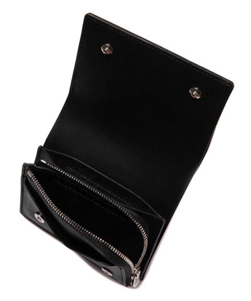 画像2: COOTIE PRODUCTIONS/Leather Compact Purse（Black）［レザーウォレット-24春夏］