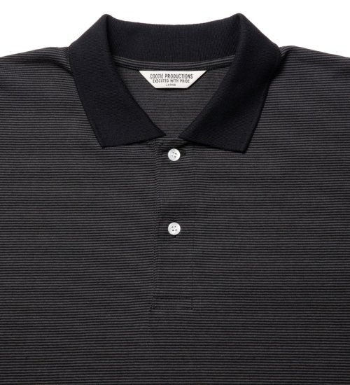 他の写真2: COOTIE PRODUCTIONS/Open End Yarn Border S/S Polo（Black/Gray）［ボーダーポロ-23春夏］