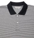 画像3: COOTIE PRODUCTIONS/Open End Yarn Border S/S Polo（Black/White）［ボーダーポロ-23春夏］ (3)