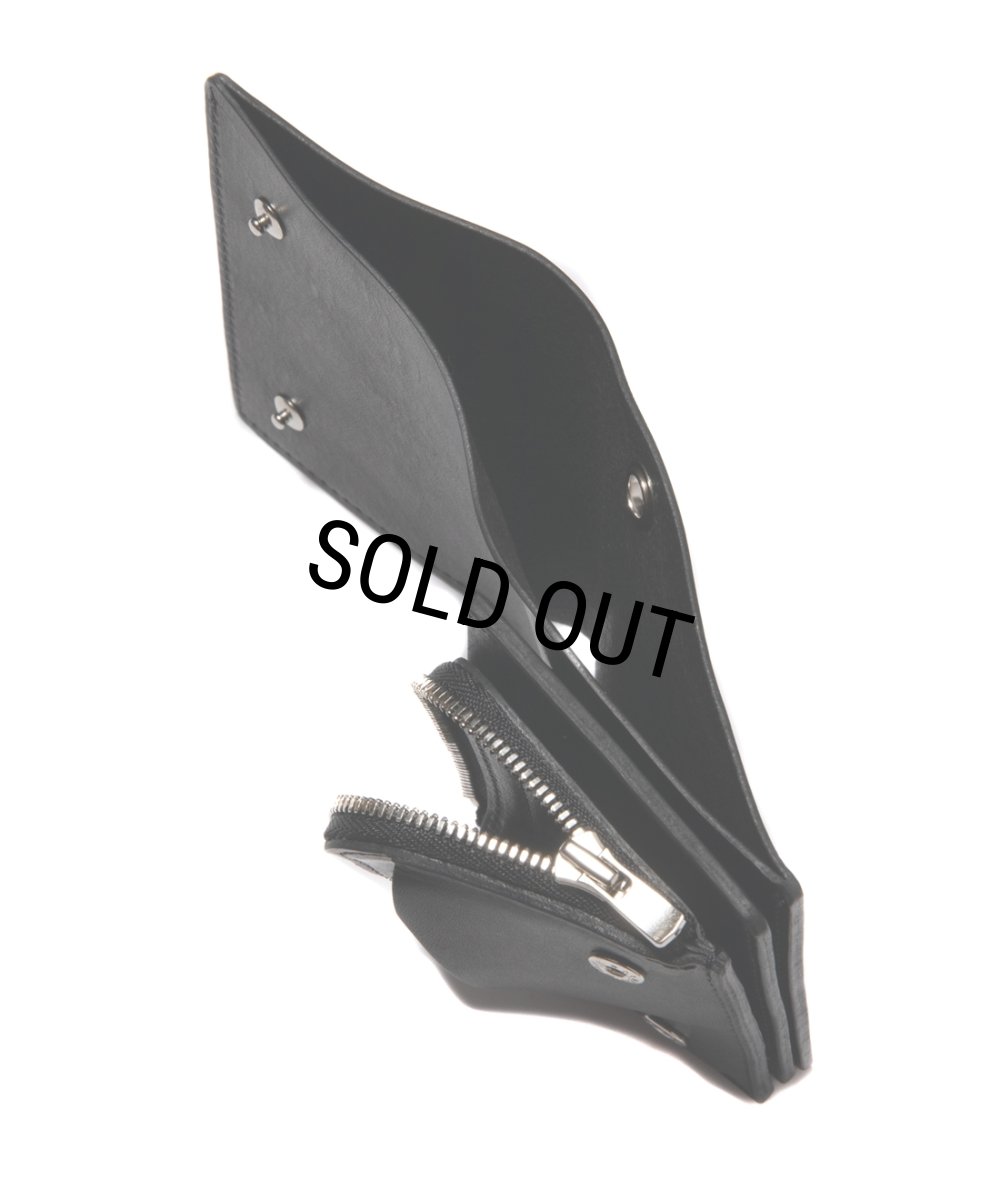 画像5: COOTIE PRODUCTIONS/Leather Compact Purse（Black）［レザーウォレット-24春夏］ (5)