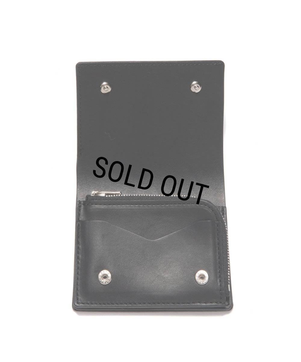 画像3: COOTIE PRODUCTIONS/Leather Compact Purse（Black）［レザーウォレット-24春夏］ (3)