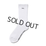 COOTIE PRODUCTIONS/Raza Middle Socks（White）［ミドルソックス-23春夏］