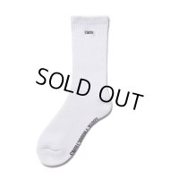 COOTIE PRODUCTIONS/Raza Middle Socks（White）［ミドルソックス-23春夏］
