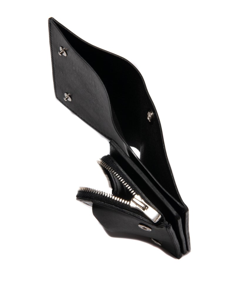 画像3: COOTIE PRODUCTIONS/Leather Compact Purse（Black）［レザーウォレット-24春夏］