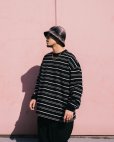 画像3: COOTIE PRODUCTIONS/Supima Border Oversized L/S Tee（Black）［ボーダーオーバーサイズ長袖T-23春夏］ (3)