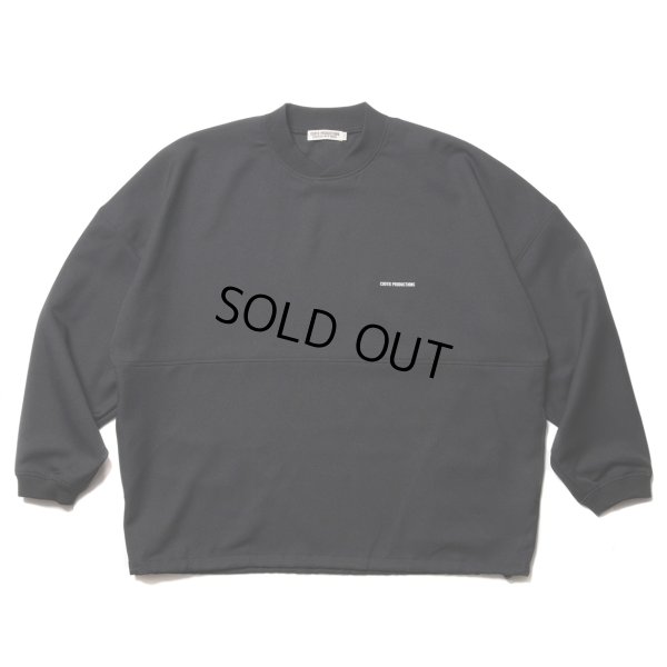 画像1: COOTIE PRODUCTIONS/Polyester Twill Football L/S Tee（Black）［ポリエステルツイルフットボール長袖-23春夏］