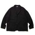 画像1: COOTIE PRODUCTIONS/Garment Dyed Double Cloth Lapel Jacket（Black）［ラペルJKT-23春夏］ (1)