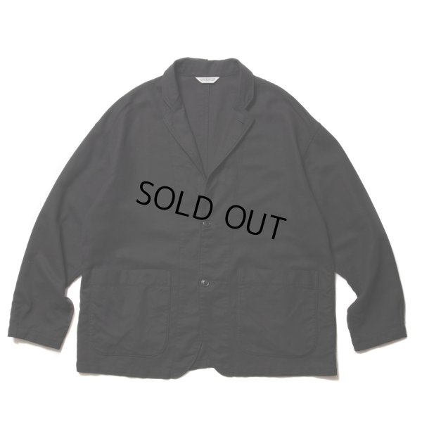 画像1: COOTIE PRODUCTIONS/Garment Dyed Double Cloth Lapel Jacket（Black）［ラペルJKT-23春夏］