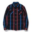 画像1: RATS/YARN DYED COTTON CHECK SHIRT（BLACK CHECK）［コットンチェックシャツ-23春夏］ (1)