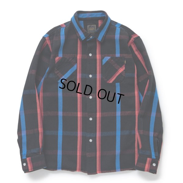 画像1: 【40%OFF】RATS/YARN DYED COTTON CHECK SHIRT（BLACK CHECK）［コットンチェックシャツ-23春夏］