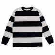 画像1: CHALLENGER/L/S HEAVYWEIGHT BORDER TEE（GRAY/BLACK）［ヘビーウエイトボーダー長袖T-23春夏］ (1)