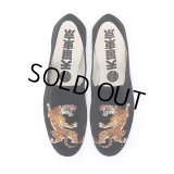 WACKO MARIA/TIM LEHI / VELVET KUNG-FU SHOES（BLACK）［ベルベットカンフーシューズ-23春夏］